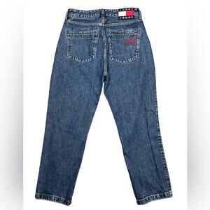 Tommy Jeans TJW High Rise Chino Crop Gough Mid Blue Rigid Denim Jeans WMNS 28 32